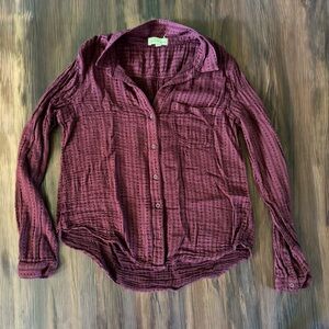 Anthropologie Cloth & Stone button up blouse